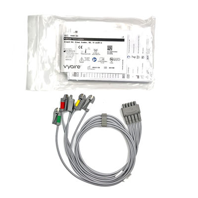 GE Ref:412681-003 Multi-Link ECG Leadwire Group Set,5 -Lead,Grabber,IEC 74 CM / 29 IN