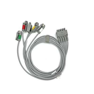 GE Ref:412681-003 Multi-Link ECG Leadwire Group Set,5 -Lead,Grabber,IEC 74 CM / 29 IN