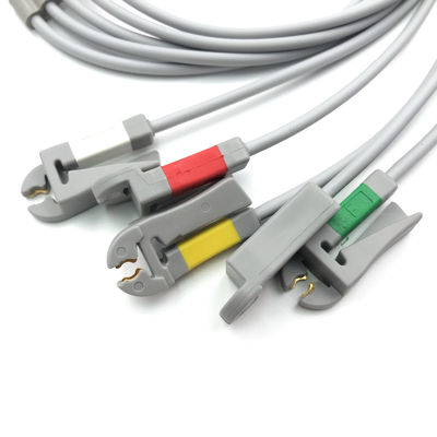 GE Ref:412681-003 Multi-Link ECG Leadwire Group Set,5 -Lead,Grabber,IEC 74 CM / 29 IN