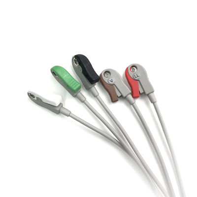 5831400 Leadwire And Trunk Cable ECG 5 Lead Cable Undetachable, Grabber, AHA,4.7M/15 FT
