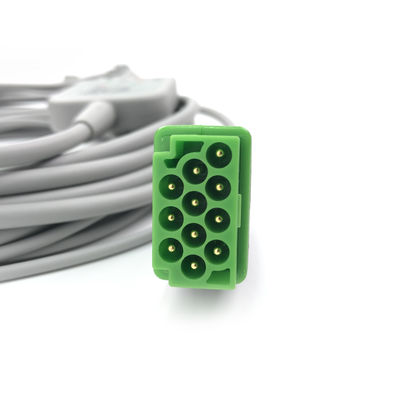 5831400 Leadwire And Trunk Cable ECG 5 Lead Cable Undetachable, Grabber, AHA,4.7M/15 FT