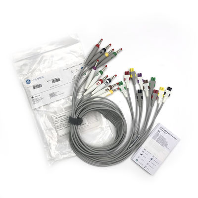 2104724-002 Đường dây dẫn ECG và cáp thân 10 dây dẫn