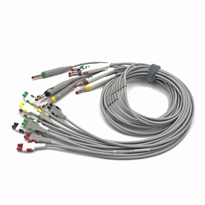 2104724-002 Đường dây dẫn ECG và cáp thân 10 dây dẫn