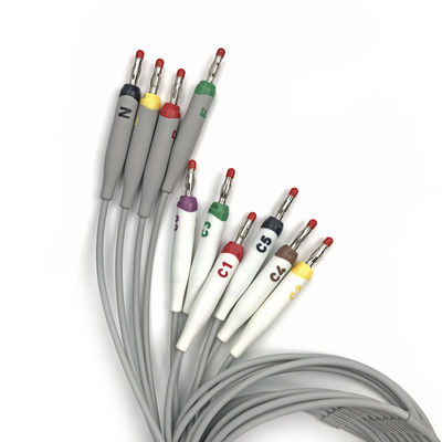 2104724-002 Đường dây dẫn ECG và cáp thân 10 dây dẫn
