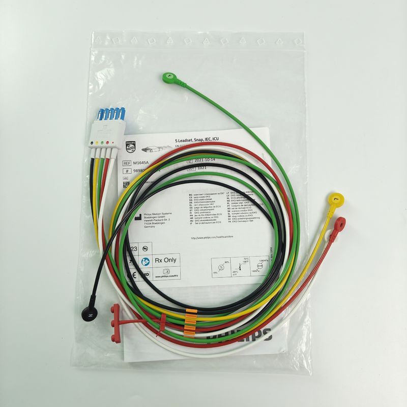 Thiết bị theo dõi bệnh nhân gốc CBL 5 Leadset Snap IEC ICU REF M1645A 989803145001