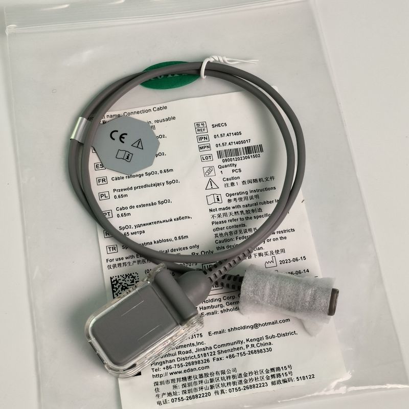 Bản gốc IT20 Telemetry truyền oxy máu cáp mở rộng bộ điều hợp cáp D đầu 7 chân 0,65 mét REF SHEC5