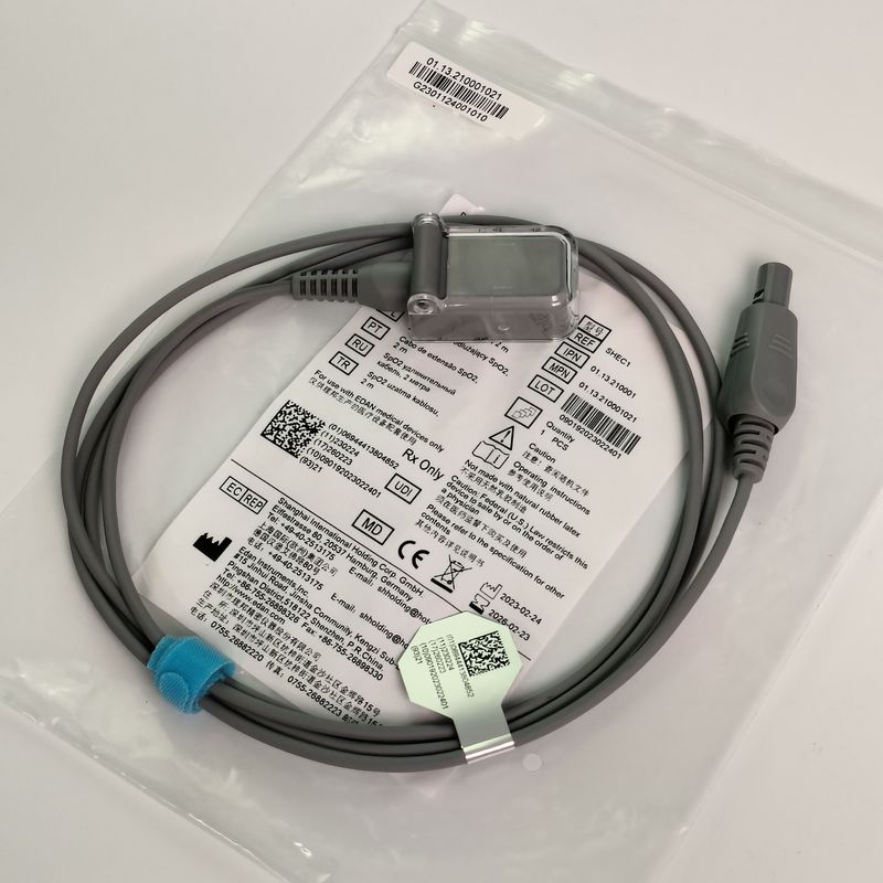 SHEC1 Cáp mở rộng máy dò oxy máu 2M DB9 Adapter To LEMO Plug 6 Pin Double Slot L2.0m