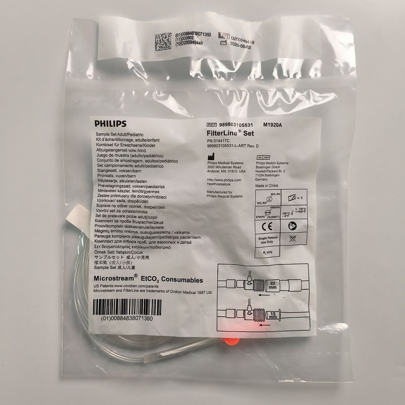 Bộ cảm biến ống lấy mẫu CO2 dòng chảy vi mô ống sấy khô người lớn / trẻ em REF: M1921A Or 989803105541