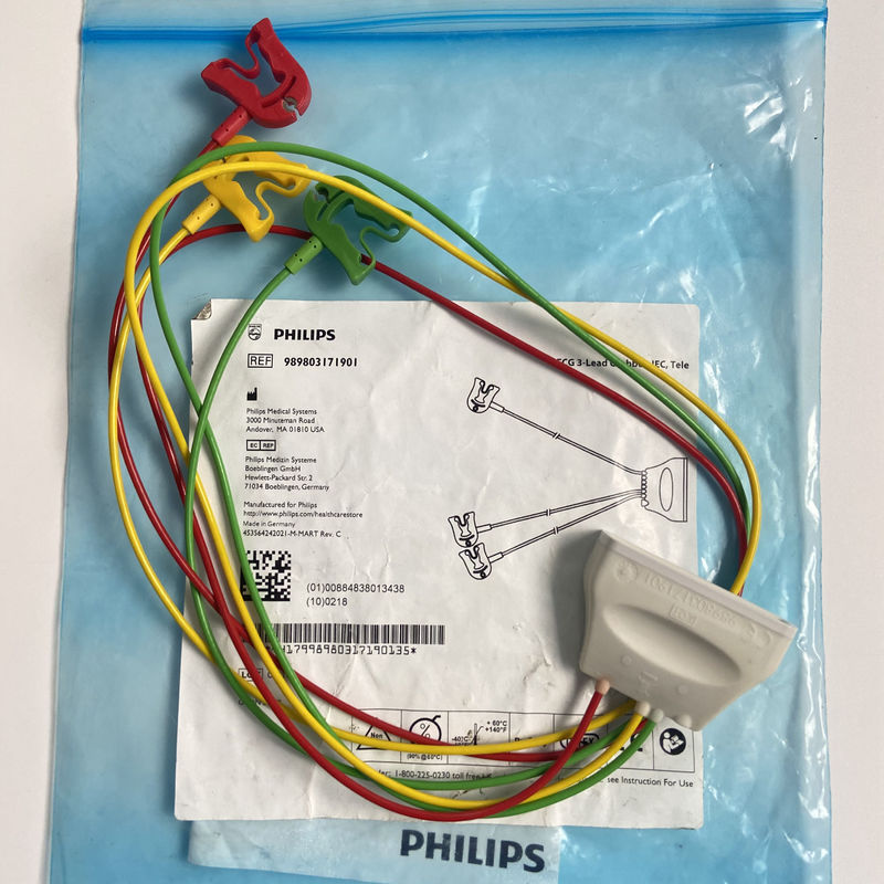 Telemetry Ba dẫn Clamp tiêu chuẩn châu Âu ECG 3 dẫn Grabber IEC Tele REF:989803171901