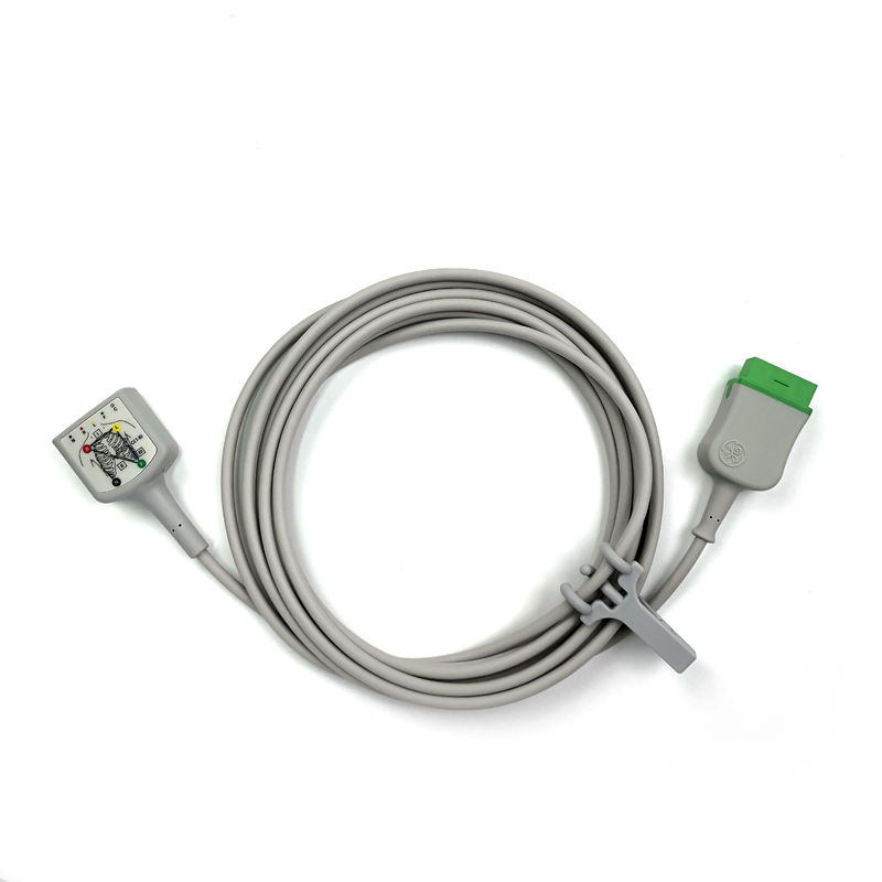 GE Ref:2106305-003 ECG Trunk Cable 3/5 dẫn IEC,3.6m/12ft